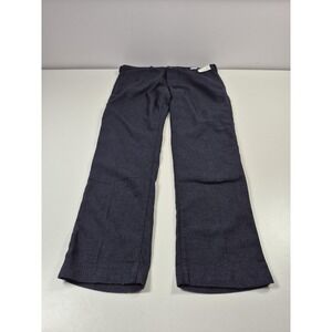 Gap Slim Khaki Pants Mens 40x36 Navy Twill Cotton Wool Dress Casual Flat Front